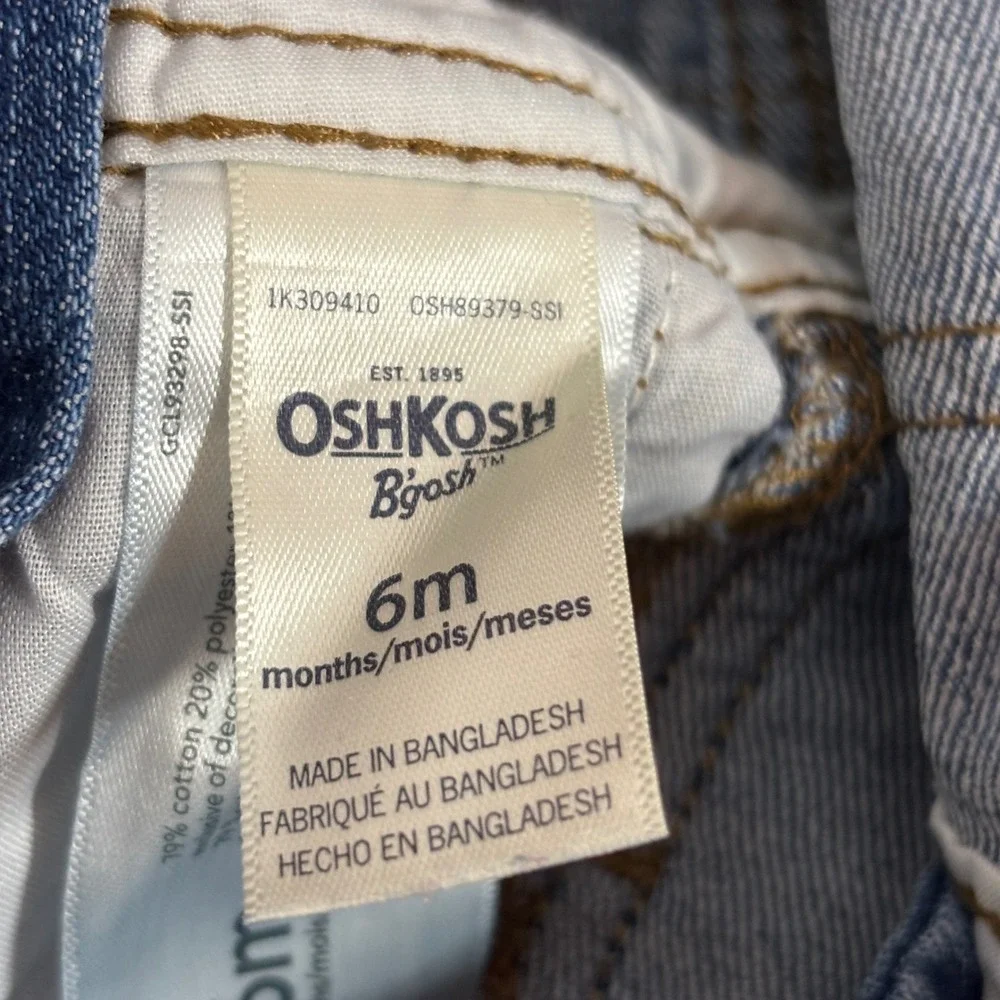 OshKosh Bgosh‎ Baby Denim Overalls 6 Months Blue 